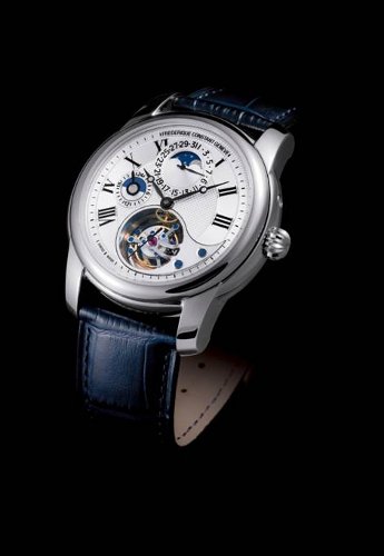 FC-985 Tourbillon Manufacture Moonphase Date 24 Silicium or gris FC-985 Tourbillon Manufacture Moonphase Date 24 Silicium or gris