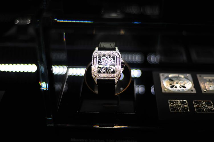 Santos 100 sertissage diamant Santos 100 sertissage diamant