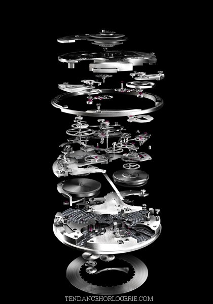 Tag Heuer Carrera Mikrograph 1/100th Exploded
